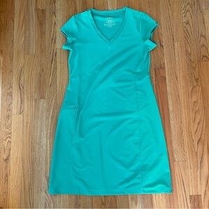 L.L. Bean Women's Teal Fitness Dress